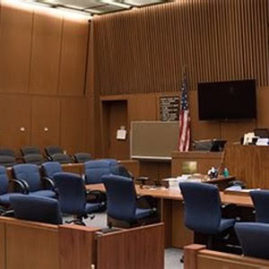 Los Angeles courtroom interior
